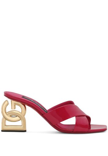 Dolce & Gabbana Mules con tacco DG 75mm - Rosso