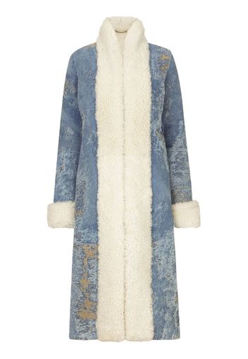 Dolce & Gabbana Cappotto lungo con effetto vissuto - Blu