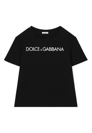 Dolce & Gabbana Kids T-shirt con stampa - Nero