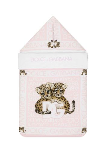 Dolce & Gabbana Kids Sacco nanna con stampa - Bianco