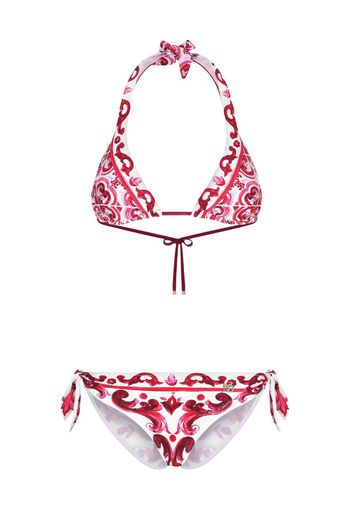 Dolce & Gabbana Set bikini con stampa - Bianco