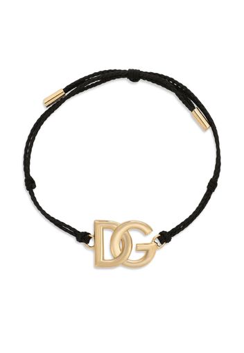 Dolce & Gabbana DG logo charm cord bracelet - Oro