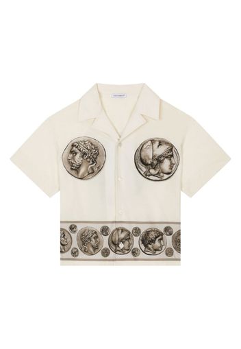 Dolce & Gabbana Kids Camicia con stampa - Toni neutri