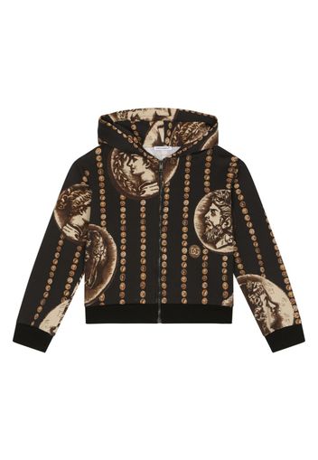 Dolce & Gabbana Kids Felpa con cappuccio - Marrone