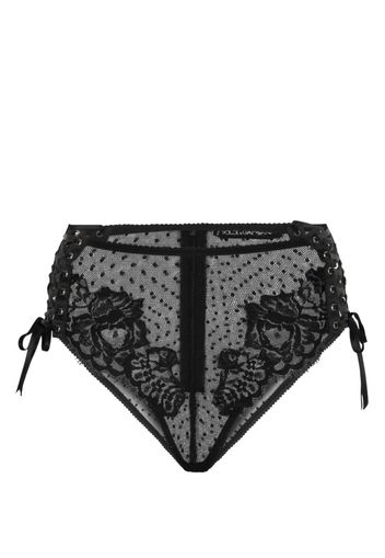 Dolce & Gabbana Slip semi trasparenti - Nero