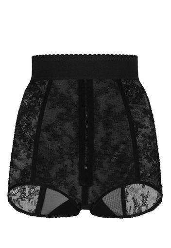 Dolce & Gabbana lace-detailing high-waist culotte briefs - Nero