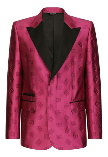 Dolce & Gabbana jacquard single-breasted tuxedo - Rosa