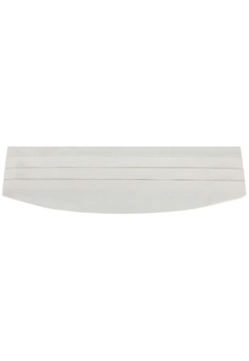 Dolce & Gabbana pleated silk cummerbund - Bianco