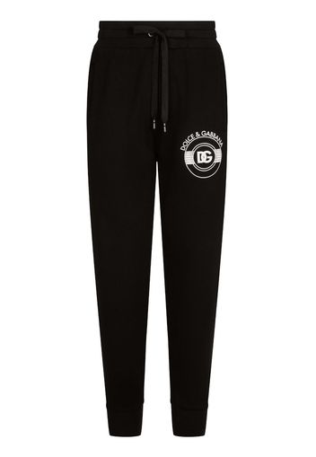 Dolce & Gabbana Pantaloni sportivi con stampa - Nero