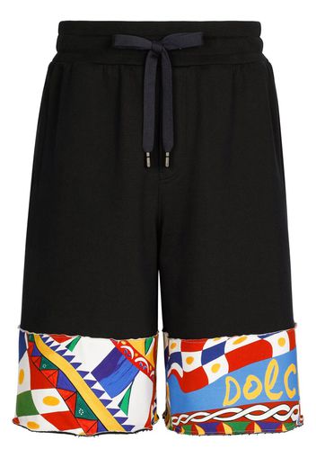 Dolce & Gabbana Bermuda con fantasia astratta - Nero