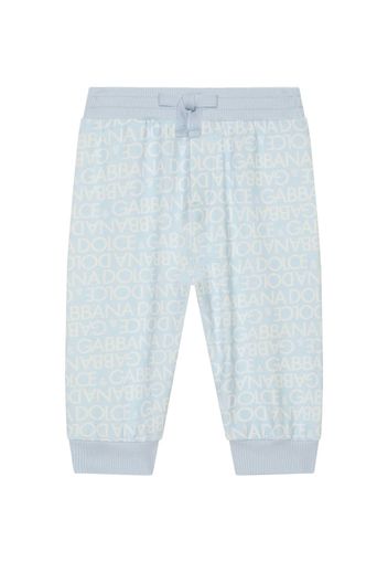 Dolce & Gabbana Kids Leggings con stampa - Blu