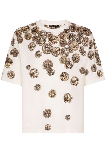 Dolce & Gabbana T-shirt con stampa grafica - Toni neutri