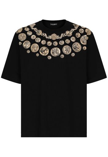 Dolce & Gabbana T-shirt con stampa grafica - Nero