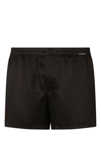 Dolce & Gabbana Boxer con applicazione - Nero