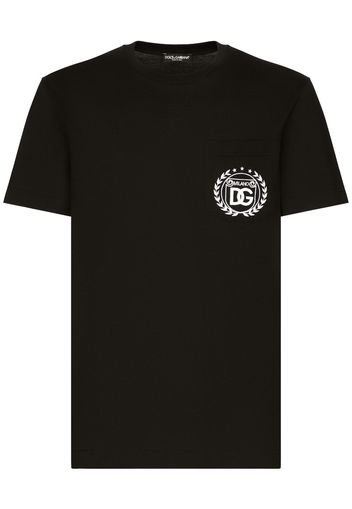 Dolce & Gabbana T-shirt con ricamo - Nero