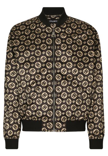 Dolce & Gabbana Bomber con stampa - Marrone