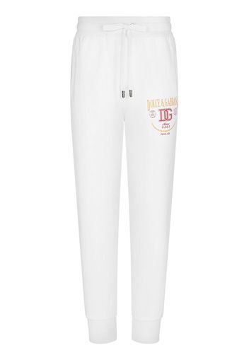 Dolce & Gabbana Pantaloni sportivi con stampa - Bianco