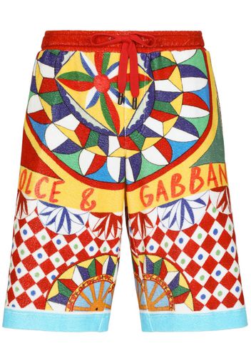 Dolce & Gabbana Shorts con stampa Carreto - Multicolore