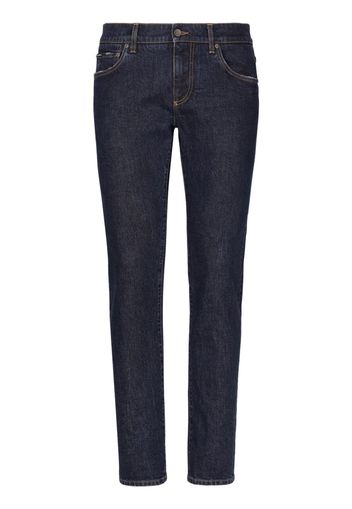 Dolce & Gabbana Jeans con applicazione - Blu