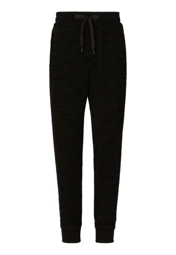 Dolce & Gabbana Pantaloni sportivi con stampa - Nero