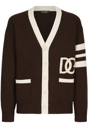 Dolce & Gabbana Cardigan con scollo a V - Marrone