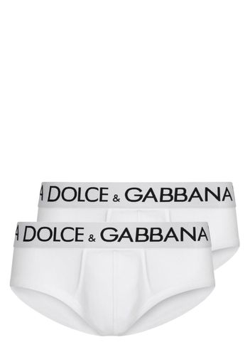 Dolce & Gabbana Slip con stampa - Bianco