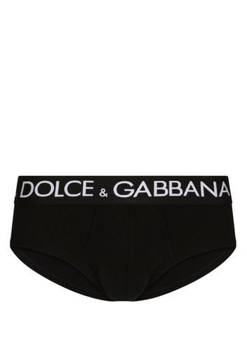 Dolce & Gabbana Slip con stampa - Nero