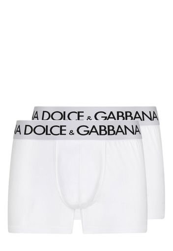 Dolce & Gabbana Set di 2 boxer con stampa - Bianco