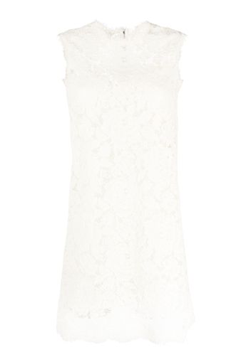 Dolce & Gabbana lace sleeveless shift minidress - Toni neutri