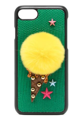 Dolce & Gabbana Cover per iPhone 7 con decorazione - Verde