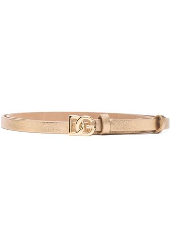 Dolce & Gabbana Happy Garden leather belt - Oro