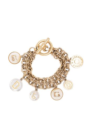 Dolce & Gabbana Bracciale a catena con pendente - Oro