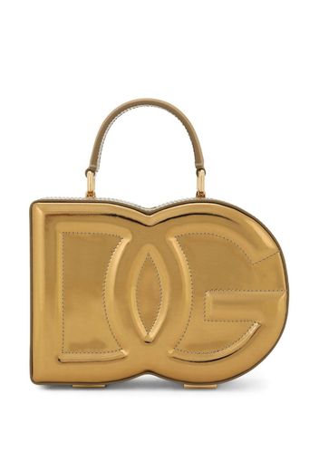 Dolce & Gabbana Borsa a tracolla con effetto metallizzato DG - Oro