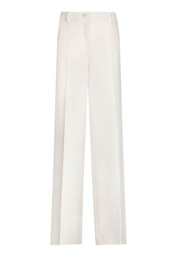 Dolce & Gabbana Pantaloni sartoriali a gamba ampia - Bianco