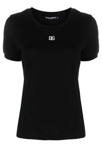 Dolce & Gabbana crystal-embellished T-shirt - Nero