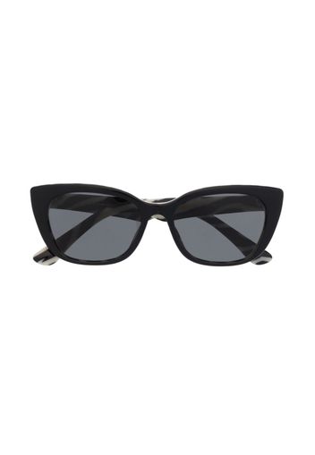 Dolce & Gabbana Kids zebra-print cat-eye frame sunglasses - Nero