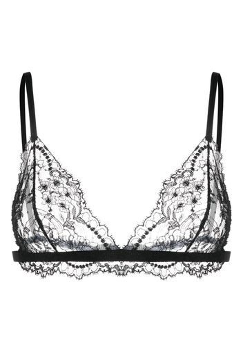 Dolce & Gabbana Chantilly-lace triangle bra - Nero