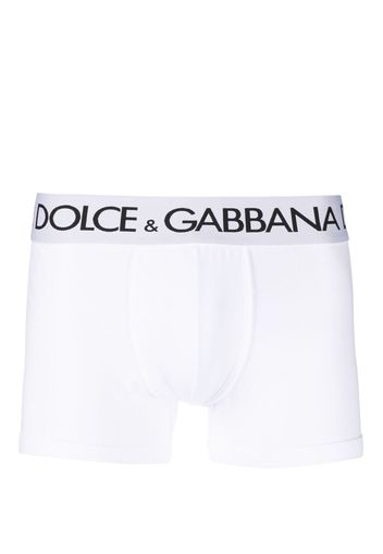 Dolce & Gabbana logo-waistband stretch boxers - Bianco