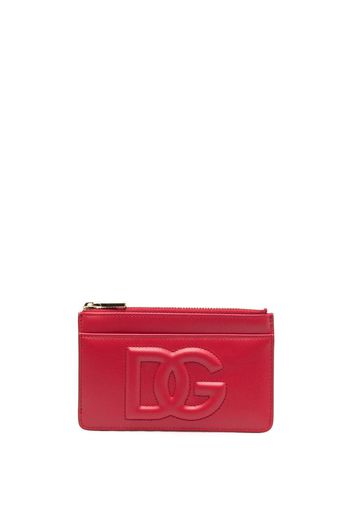 Dolce & Gabbana DG Logo zip purse - Rosso