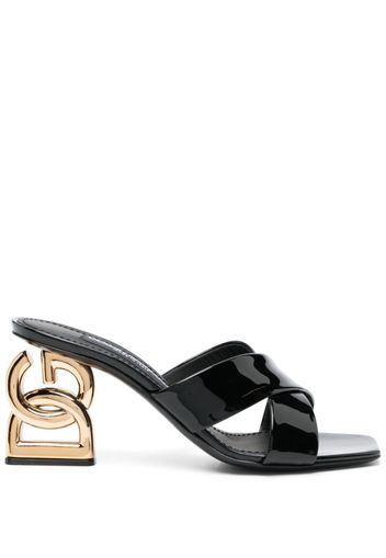 Dolce & Gabbana 3.5 75mm DG-heel mules - Nero