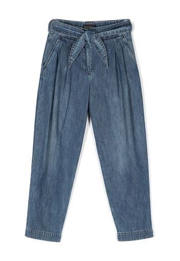 Dolce & Gabbana Kids Pantaloni con applicazione - Blu