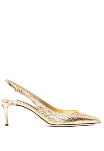 Dolce & Gabbana Pumps con cinturino posteriore 70mm - Oro