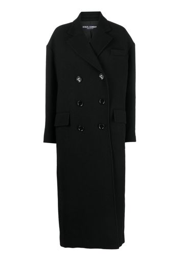 Dolce & Gabbana double-breasted wool-blend coat - Nero