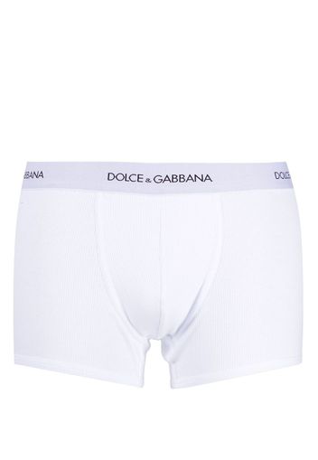 Dolce & Gabbana logo-waist cotton boxers - Bianco