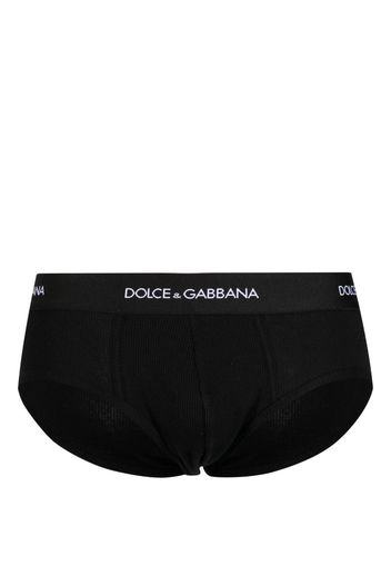 Dolce & Gabbana logo-waistband briefs - Nero