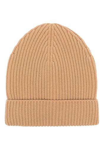 Dolce & Gabbana turn-up brim ribbed-knit beanie - Toni neutri