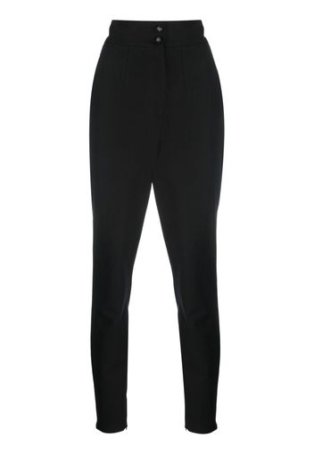 Dolce & Gabbana high-waist slim-cut trousers - Nero