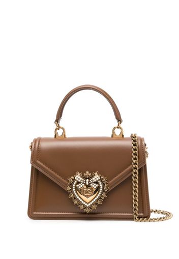 Dolce & Gabbana small Devotion top-handle bag - Marrone