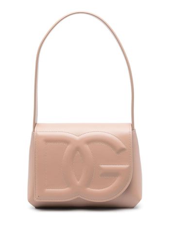 Dolce & Gabbana DG Logo leather shoulder bag - Rosa