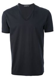 Dolce & Gabbana T-shirt con scollo a V - Blu